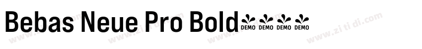 Bebas Neue Pro Bold字体转换